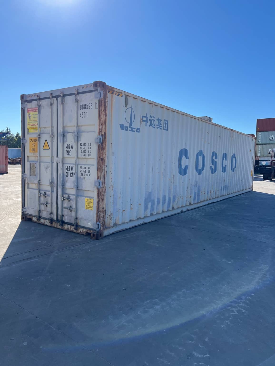 Used 40’ High Cube Container